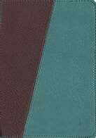Message Compact Bible-Teal/Brown Imit