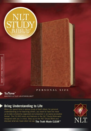 NLT2 Study Bible/Personal Sz-Brn/Tan TuTone