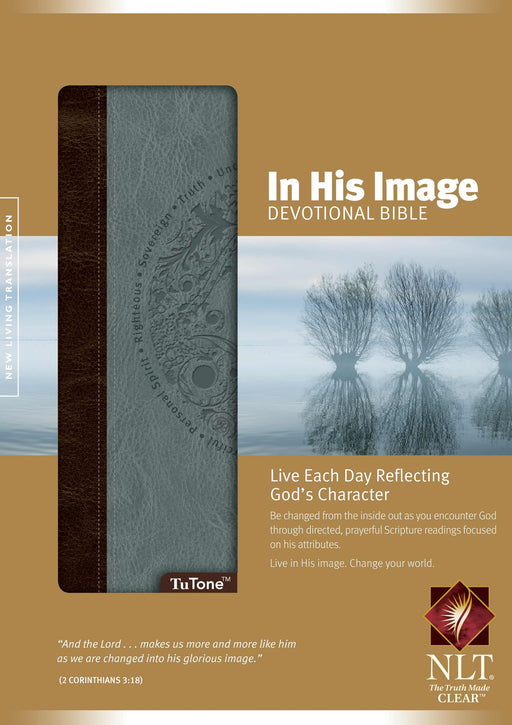 NLT2 In His Image Devotional Bible-Brown/Blue TuTone