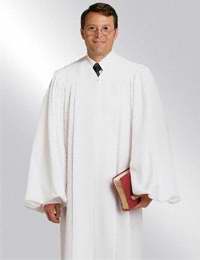 Clergy Robe-Plymouth-H2/P01-White