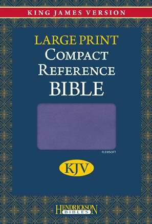 KJV Large Prt Compact Ref Bible-Lilac Flexi S/S