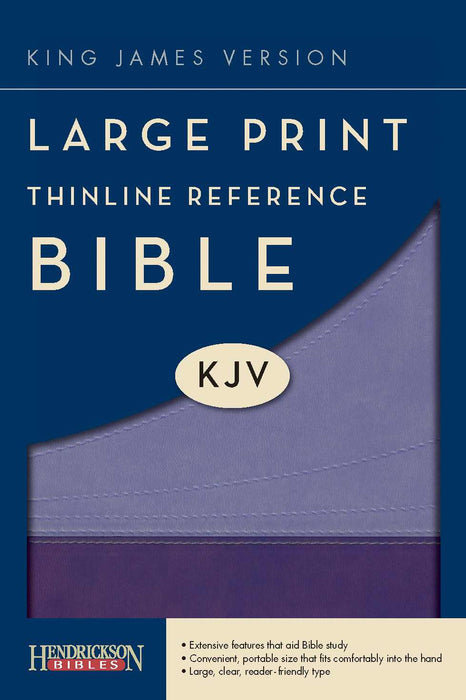 KJV Large Print Thinline Reference Bible-Violet/Lilac Flexisoft (Value Price)