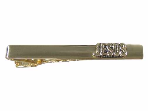 Tie Bar-Jesus w/Gift Box-Gold