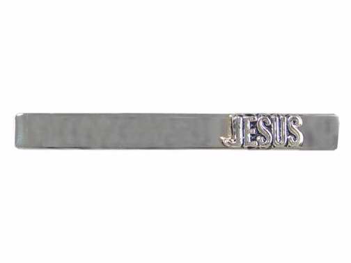 Tie Bar-Jesus w/Gift Box-Silver