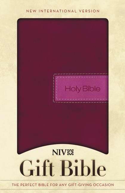NIV Gift Bible-Razzleberry Duo-Tone
