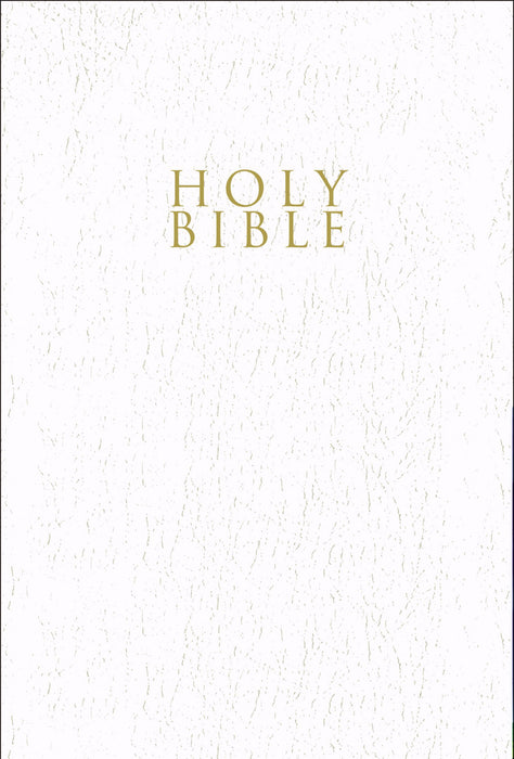 NIV Gift & Award Bible-White Leather-Look