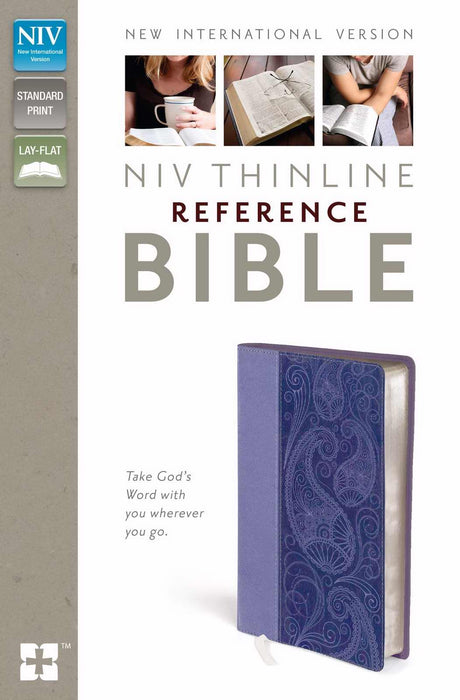 NIV Thinline Reference Bible-Lavender Duo-Tone