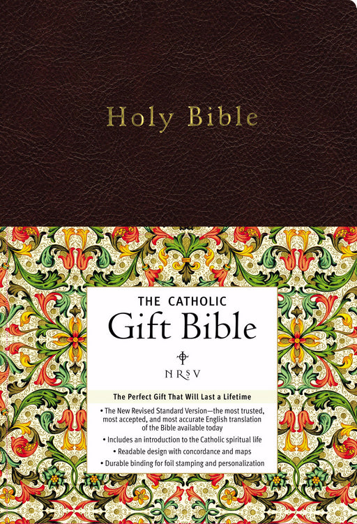 NRSV Catholic Gift Bible-Black LeatherLike