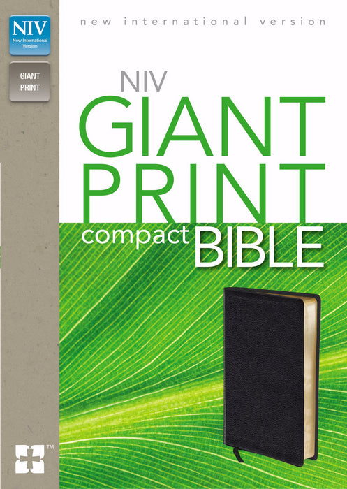 NIV Giant Print Compact Bible-Black Bonded Leather