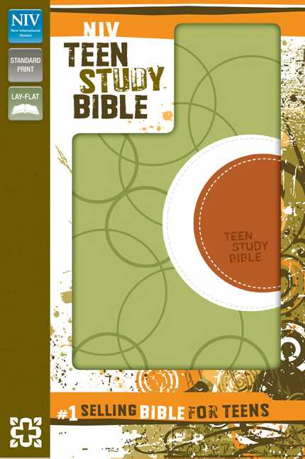 NIV Teen Study Bible-Melon Green Duo-Tone