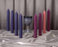 Candle-Advent Church Set-17" x 1 1/2"-Stearic (3 Purple & 1 Pink) (Pkg-4)