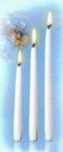 Candle-Advent Tapers 12" x 7/8"-White (Pack Of 12) (Pkg-12)
