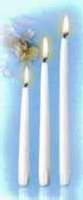 Candle-Advent Tapers 15" x 7/8"-White (Pack Of 12) (Pkg-12)