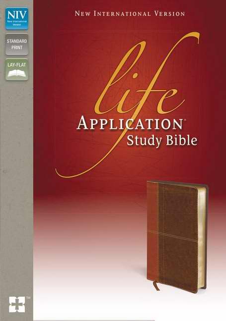 NIV Life Application Study Bible-Caramel/Caramel Duo-Tone