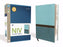 NIV Study Bible/Large Print-Turquiose/Caribbean Blue Duo-Tone