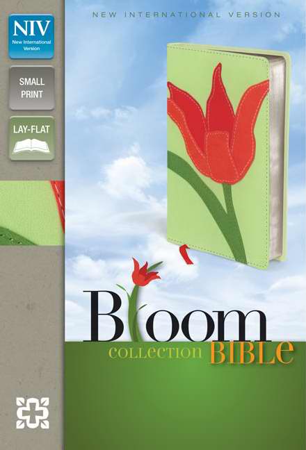 NIV Thinline Bible/Compact (Bloom Collection)-Red Tulip Duo-Tone