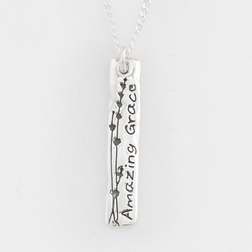 Necklace-Amazing Grace w/18" Chain (Sterling Silver)