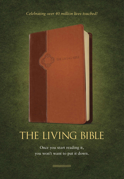 TLB Living Bible-Brown/Tan TuTone