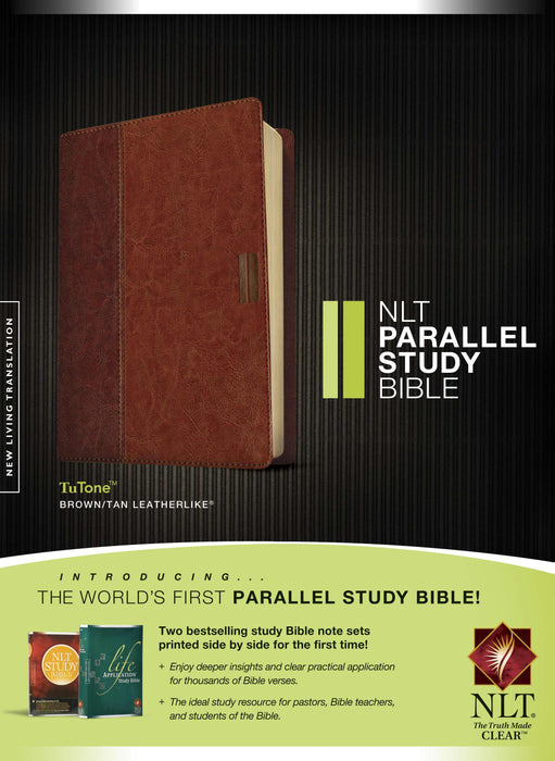 NLT2 Parallel Study Bible-Brown/Tan TuTone Indexed