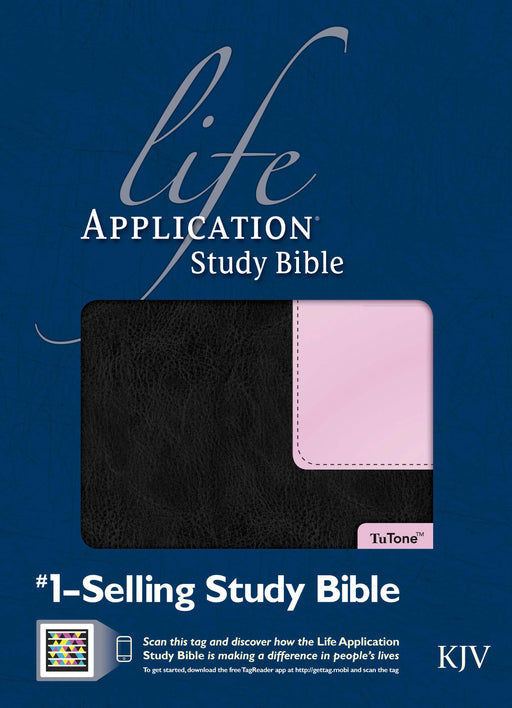 KJV Life Application Study Bible-Black/Pink TuTone