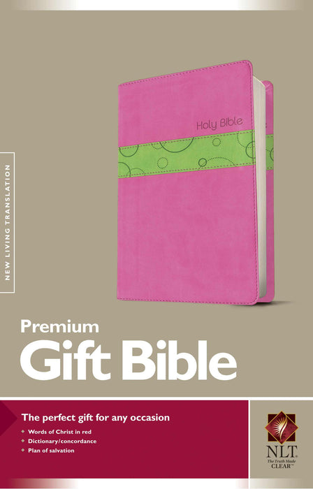 NLT2 Premium Gift Bible-Bubblegum/Pistachio TuTone