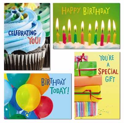 Card-Boxed-Birthday-Bright Birthday (Box Of 12) (Pkg-12)