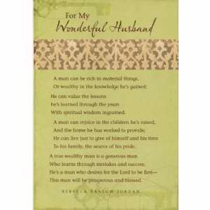Card-Counter-Romantic-For My Wonderful Husband (Pack of 3) (Pkg-3)