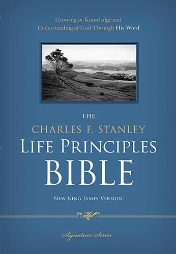 NKJV Charles Stanley Life Principles Bible-Hardcover