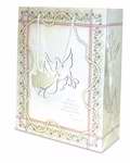 Gift Bag-Doves & Pearls W/Tissue & Tag-Small (Pack Of 6) (Pkg-6)