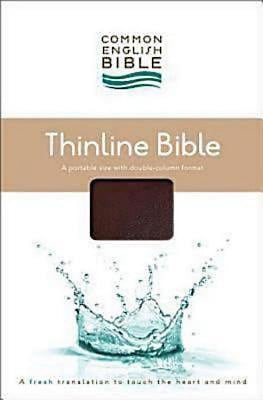 CEB Thinline Bible-Burgundy Ecoleather