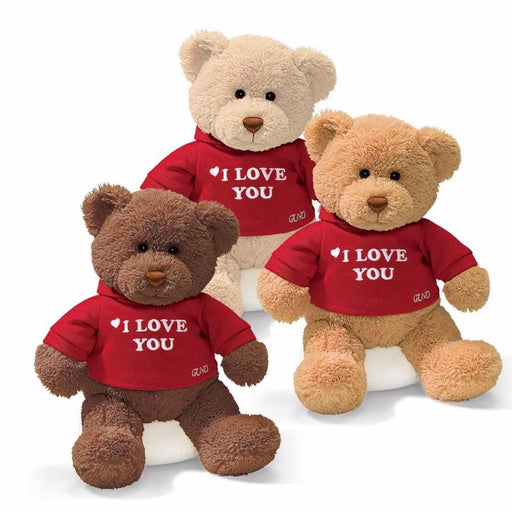 Toy-Plush-Message Bear/I Love You (12") (Pack of 6) (Pkg-6)