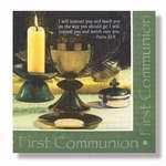 Napkin-First Communion (6.5" X 6.5")-1 Package Containing 20 Napkins