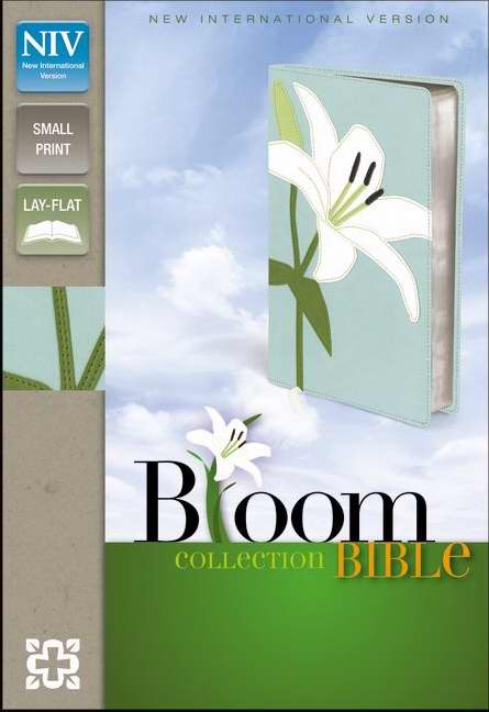 NIV Thinline Bible/Compact (Bloom Collection)-White Lily Duo-Tone