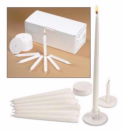 Candle-Candlelight Service Set w/240 Candles (Pkg-240)
