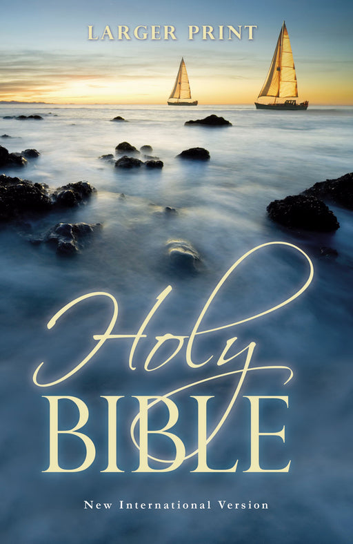 NIV Larger Print Bible-Ocean Softcover