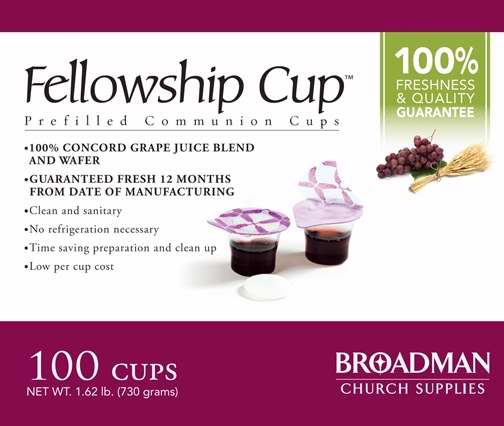 Communion-Fellowship Cup Prefilled Juice/Wafer (Box Of 100) (Pkg-100)