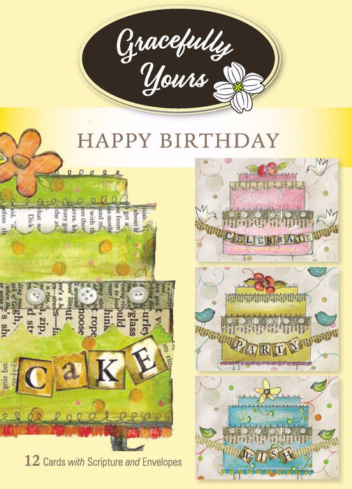 Card-Boxed-Birthday-Sweet Life (Lisa Kaus) #64 (Box Of 12) (Pkg-12)