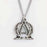 Necklace-Alpha & Omega w/24" Adjustable Chain-Pewter