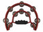 Instrument-Tambourine-Double Moon W/Double Cymbals-Red