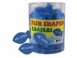 Eraser-Fish Shaped (Pack of 96) (Pkg-96)