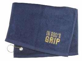 Golf Towel-In Gods Grip-Navy