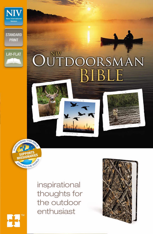 NIV Outdoorsman Bible-Woods Print Camouflage Duo-Tone