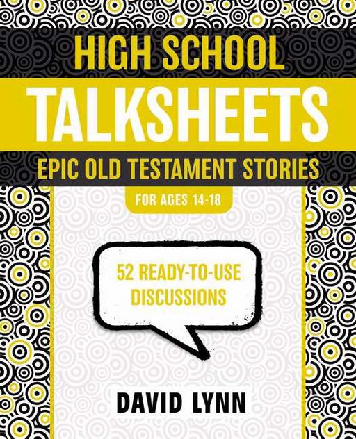 High School Talksheets On The Old Testament