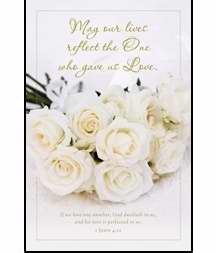 Bulletin-May Our Lives Reflect The One (Wedding) (1 John 4:12 KJV) (Pack Of 100) (Pkg-100)
