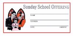 Offering Envelope-Sunday School Offering (2 Color) (Pack Of 500) (Pkg-500)