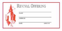 Offering Envelope-Revival Offering (2 Color) (Pack Of 500) (Pkg-500)