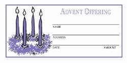 Offering Envelope-Advent Offering (2 Color) (Pack Of 500) (Pkg-500)