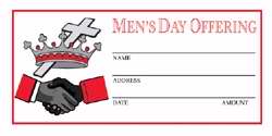 Offering Envelope-Men's Day Offering (Pack Of 500) (Pkg-500)