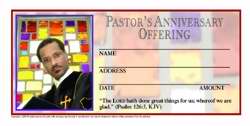 Offering Envelope-Pastors Anniversary Offering (4 Color) (Pack Of 500) (Pkg-500)