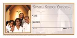 Offering Envelope-Sunday School Offering (4 Color) (Pack Of 500) (Pkg-500)